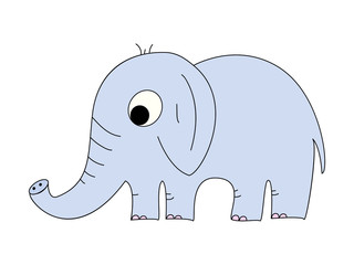 illustration of an elephant on a white background