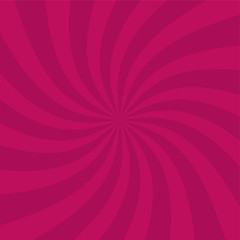 Swirling radial pattern stars background. Vortex starburst spiral twirl square. Helix rotation rays. Fun sun light beams. Vector illustration.
