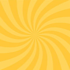 Obraz premium Swirling radial pattern stars background. Vortex starburst spiral twirl square. Helix rotation rays. Fun sun light beams. Vector illustration.