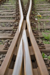 Detail train track.