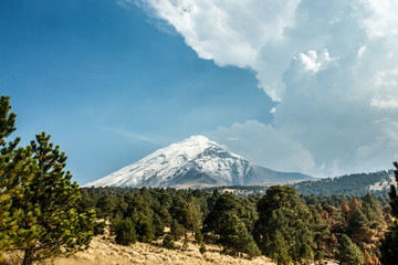 Fototapeta premium Volcan y naturaleza