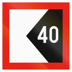 Maritime fairway sign of Finland - Fairway limits