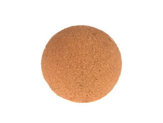 foam ball on isolated white background
