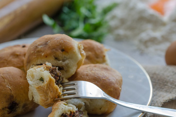 Traditional Turkish pastry filled with minced meat