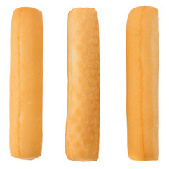 Bread sticks isolated on white background. With clipping path