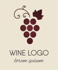 Grapes logo design element.