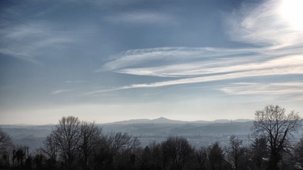Fototapeta na wymiar Himmel über dem Siebengebirge
