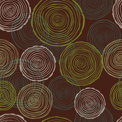 Vector seamless pattern with tree rings