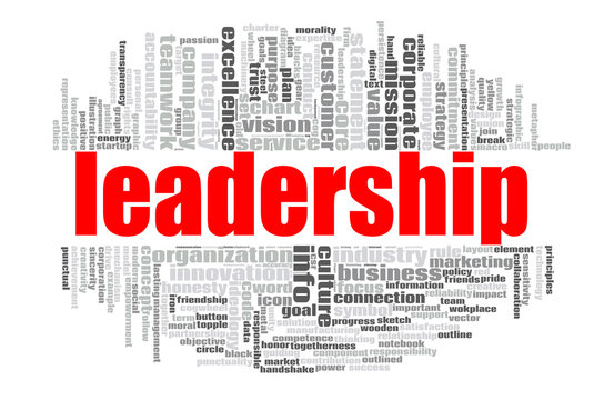 Leadership word cloud