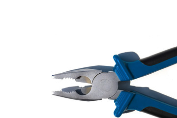 pliers closeup on white background