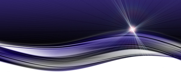 Futuristic technology wave panorama background design with lights