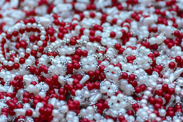 Red and white pearls