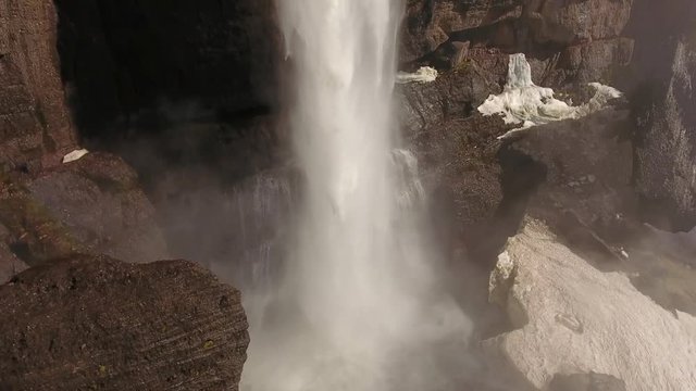 Revealing Base of Gigantic Colorado Waterfall