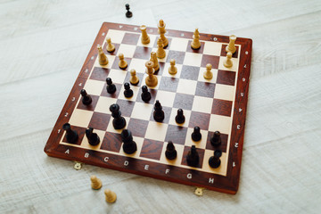 chess game in action