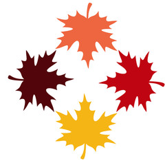 Four leaves background