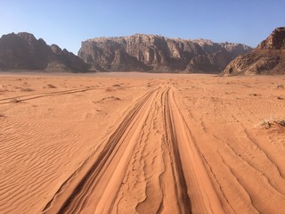 Fototapeta na wymiar Wadi Rum - desert