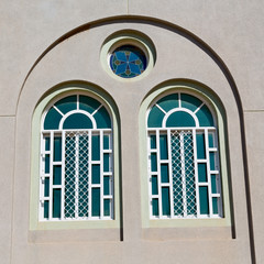 in oman the old ornate window
