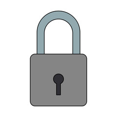 Padlock security device vector illustration graphic design
