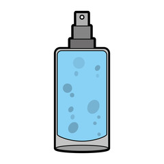 Fragrance cosmetic bottle vector illustration graphic design