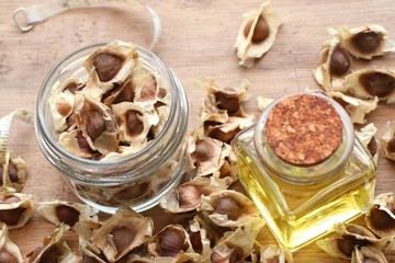 moringa oil with dried