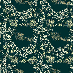 Munich creative pattern. Digital design for print, fabric, fashion or presentation.