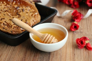 Sweet honeycomb and honey