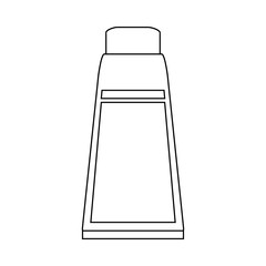 Skin cream bottle vector illustration graphic design