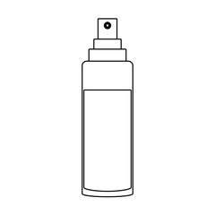 Fragrance cosmetic bottle vector illustration graphic design