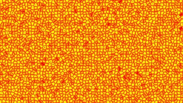 solar surface granulation simulation SEAMLESS LOOP SIX SECONDS