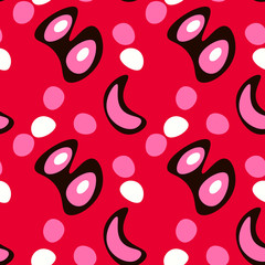 Terror in the dark seamless pattern. Suitable for screen, print and other media.