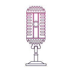 Vintage microphone isolated vector illustration graphic design