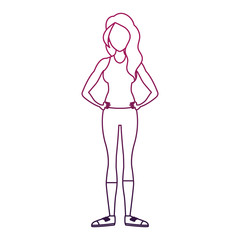 Beautiful woman cartoon vector illustration graphic design