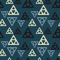 Pyramid technology seamless pattern. Authentic design for digital and print media.