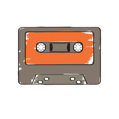 Retro cassette icon