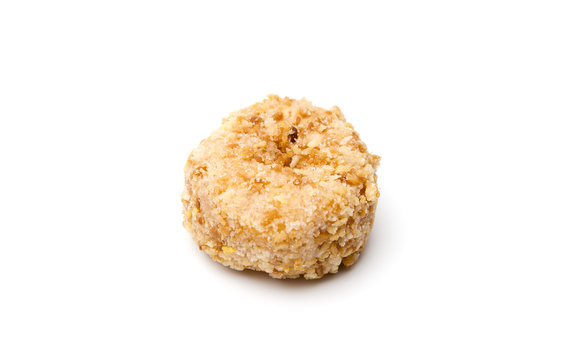 Small Coconut Donuts on a White Background