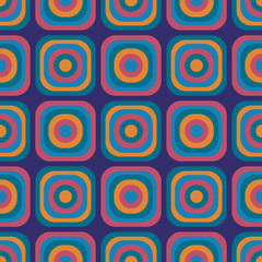 Vintage seventies seamless pattern. Authentic design for digital and print media.