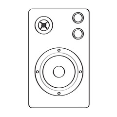 Isolated speaker icon