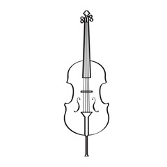 Isolated cello icon. Musical instrument © lar01joka