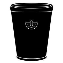 Empty flower pot icon