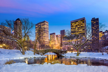 Fototapeta premium Gapstow bridge in winter