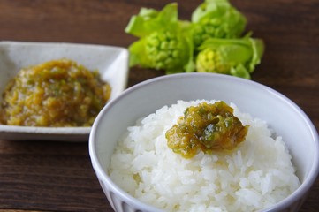 フキノトウ味噌　和食