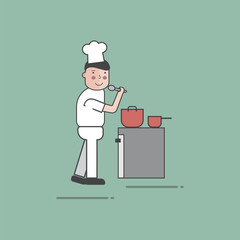 Illustration of restuarant