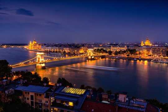 Budapest Skyline Sunset, Hangary