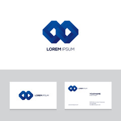 Abstract modern emblem design element can be used for business logo