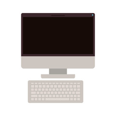 computer desktop isolated icon vector illustration design