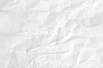 Old crumpled white paper texture