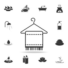 towel hanged icon. Detailed set of SPA icons. Premium quality graphic design. One of the collection icons for websites, web design, mobile app