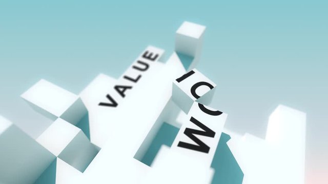 Business Process Reengineering words animated with cubes