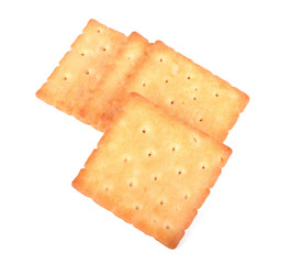 Cracker isolated on white background