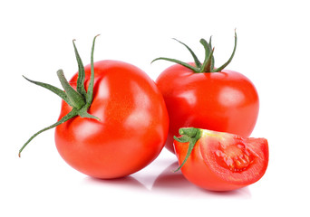 tomato isolated on the white background